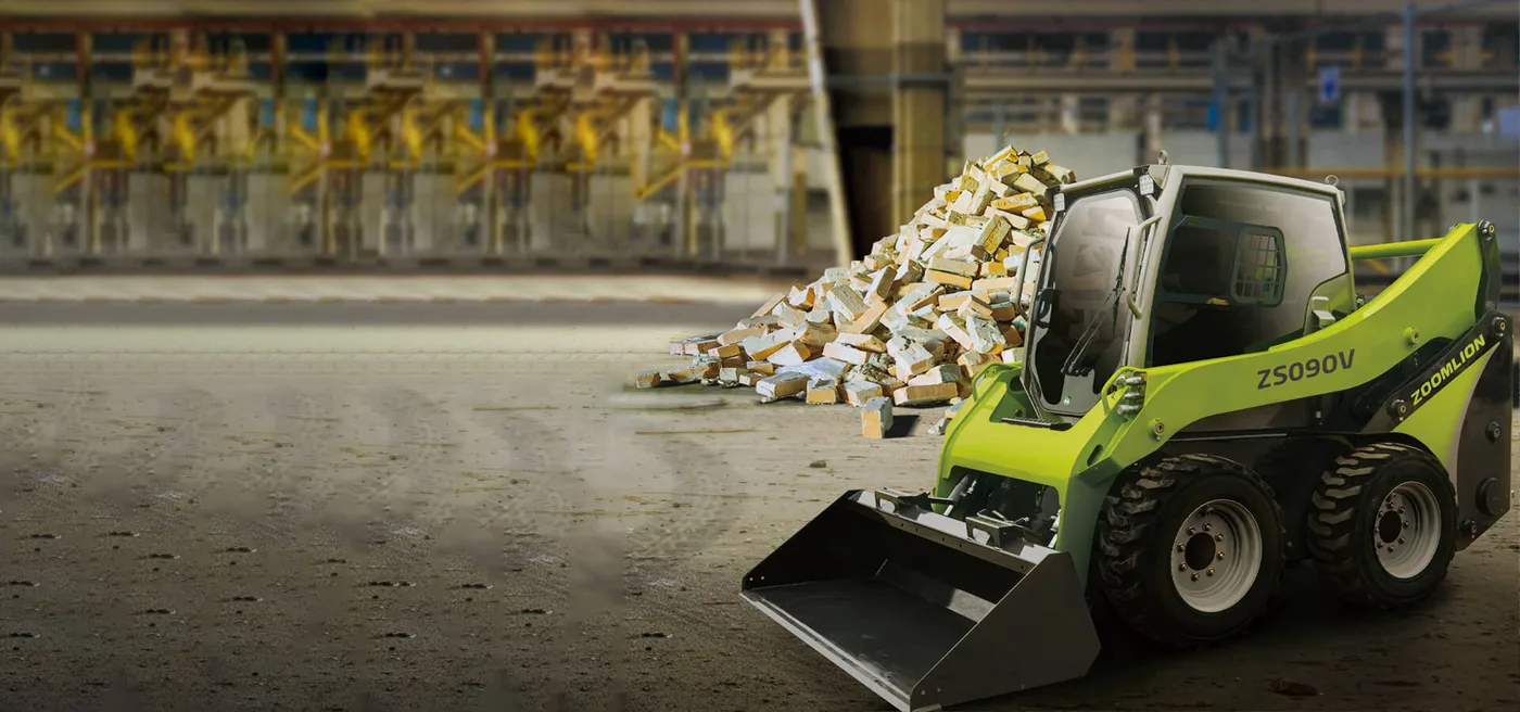 Zoomlion ZS090V skid steer loader on a work site